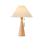 Retro Bamboo-Wood Table Lamp With Warm LED Glow for Living Room — Greenwich Home & Living