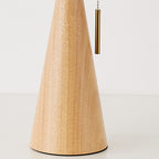 Retro Bamboo-Wood Table Lamp With Warm LED Glow for Living Room — Greenwich Home & Living