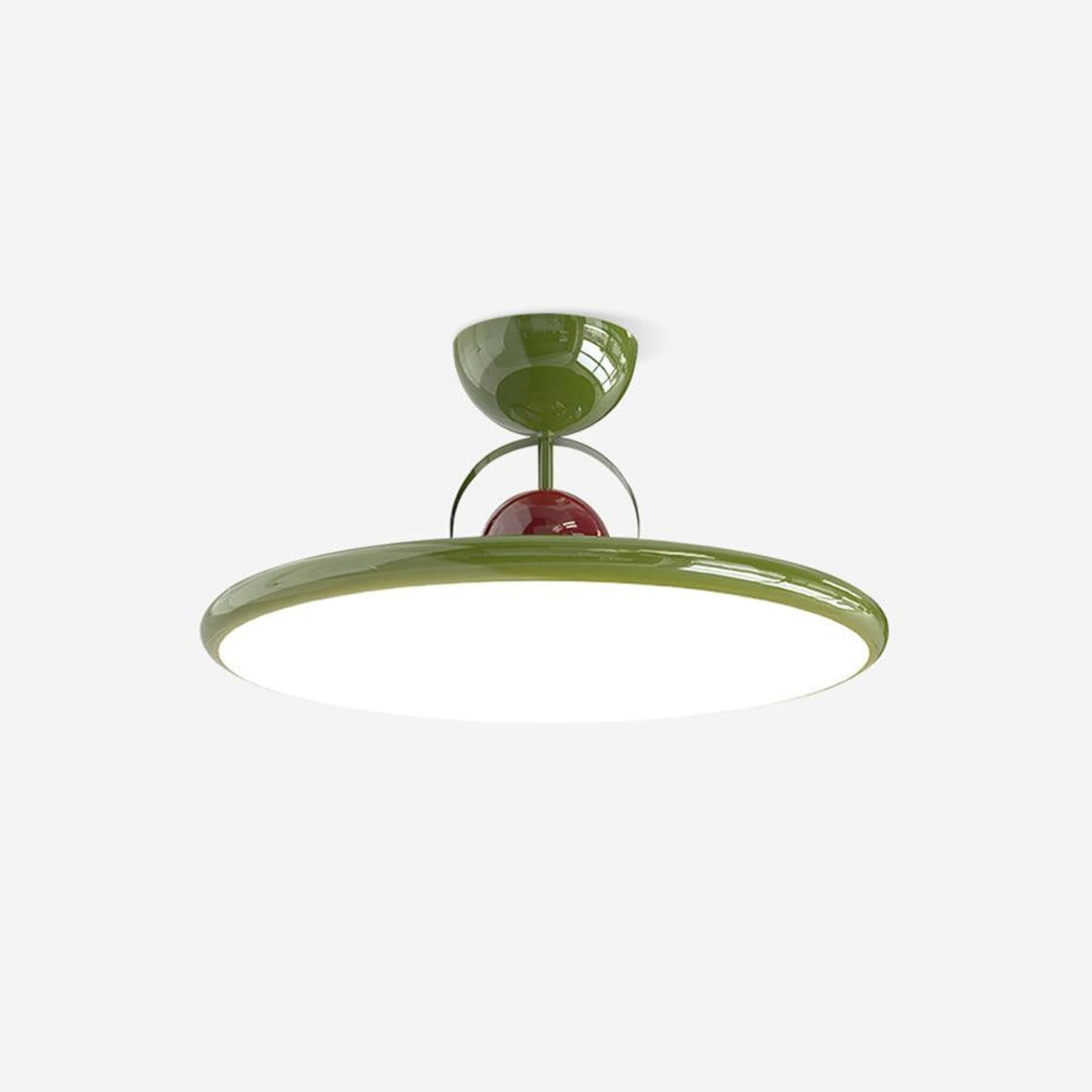 Retro Iron and Acrylic Semi-Flush Ceiling Light With Dimmable Color — Greenwich Home & Living