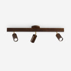 Modern Linear Walnut Wood Ceiling Light With Selectable Color Temperature — Greenwich Home & Living