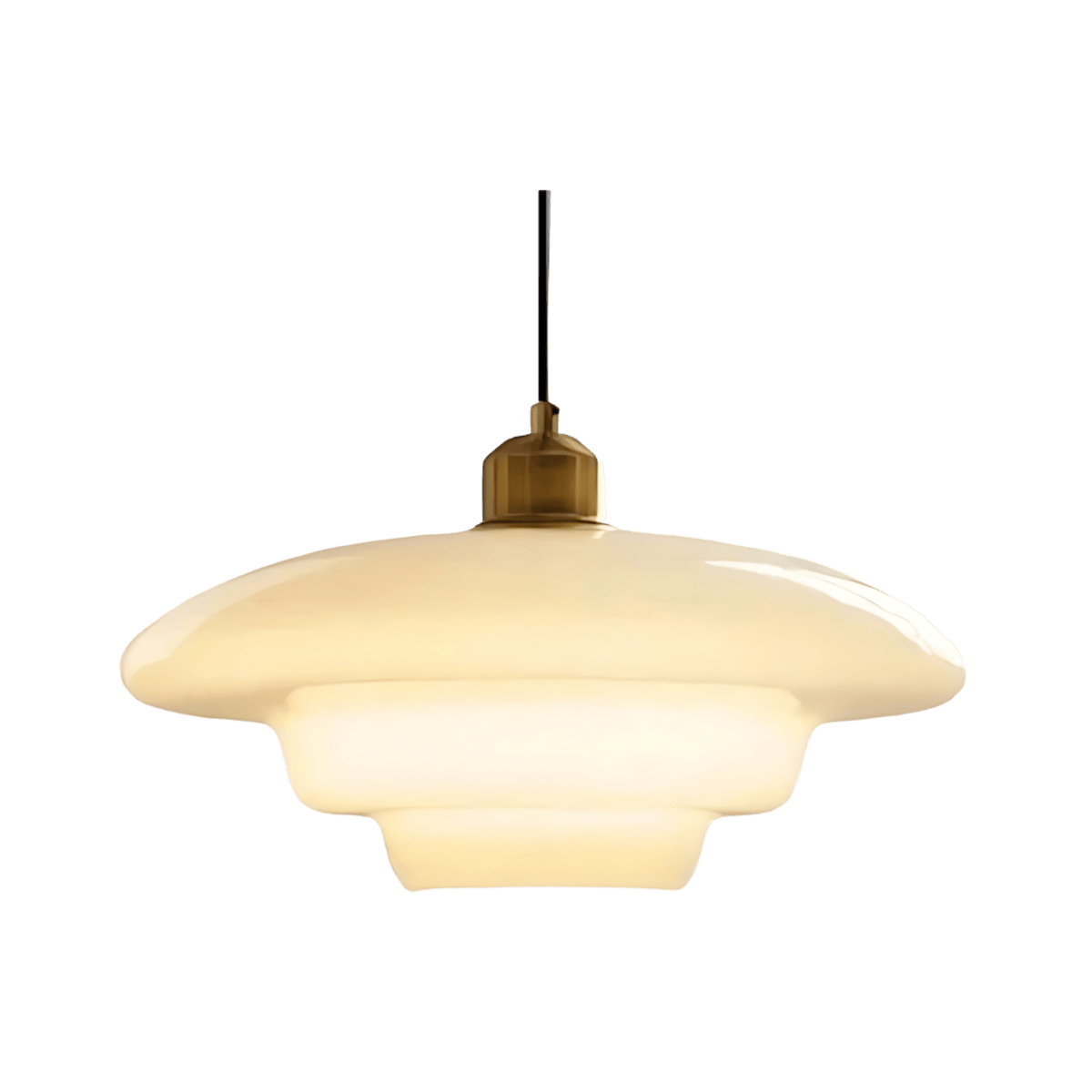 Retro Glass Pendant Light With Warm White Bulb Included for Dining Room — Greenwich Home & Living