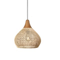 Woven Rattan Bohemian Pendant Light for Living and Dining Rooms in Natural — Greenwich Home & Living