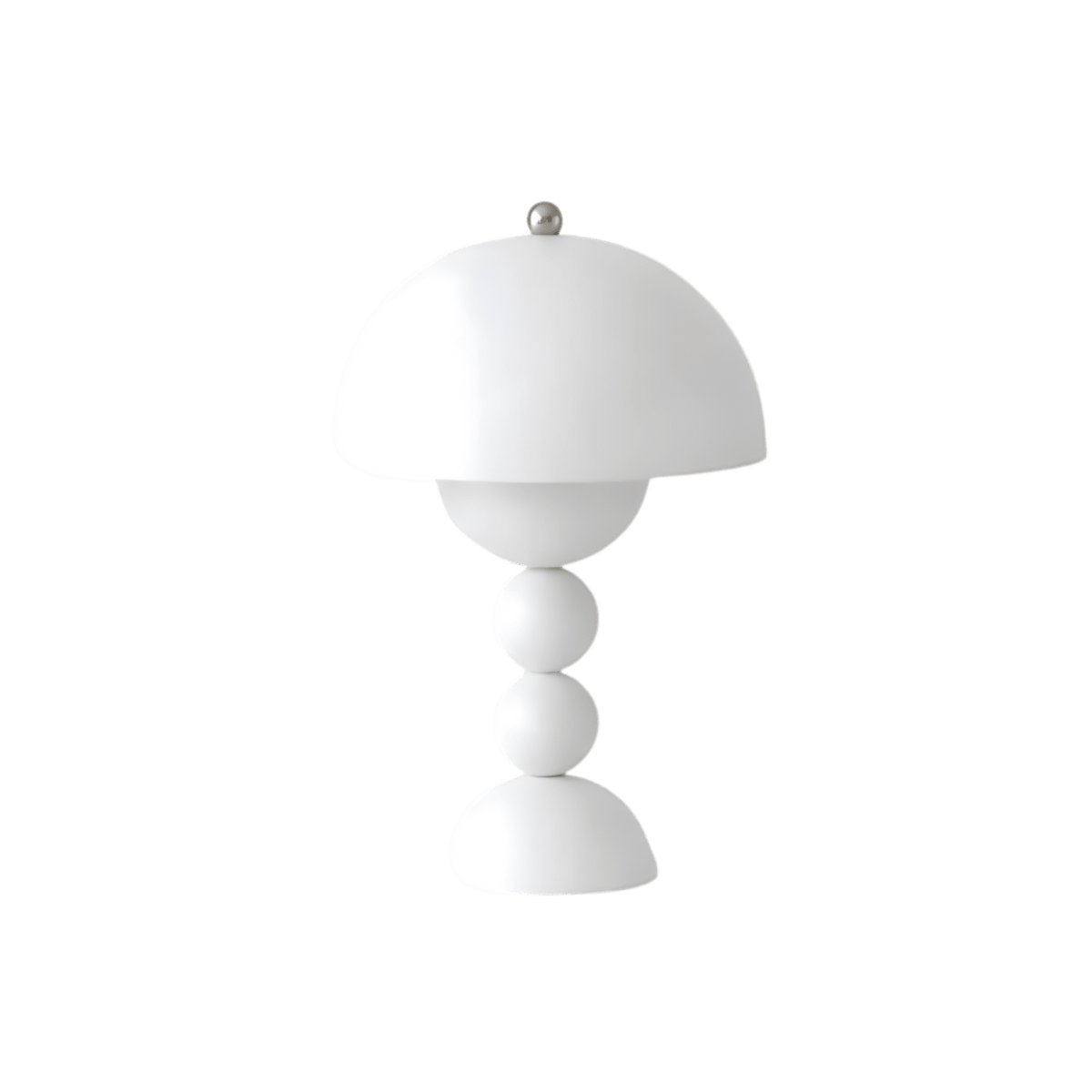 Modern Matte Metal Table Lamp for Living Room and Bedroom in White — Greenwich Home & Living