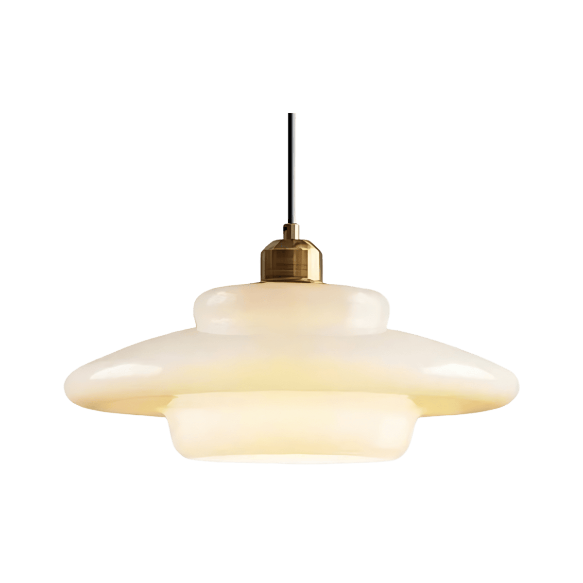 Retro Glass Pendant Light With Warm White Bulb Included for Dining Room — Greenwich Home & Living