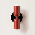 Modern Ceramic Wall Light for Living Room and Bedroom in Red/Red/Black — Greenwich Home & Living