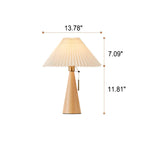 Retro Bamboo-Wood Table Lamp With Warm LED Glow for Living Room — Greenwich Home & Living