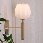 Contemporary Iron and Glass Wall Light With Dual Color Temperature — Greenwich Home & Living