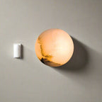 Contemporary Marble Wall Light With Warm Glow — Greenwich Home & Living