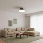 Retro Metal Semi-Flush Mount Ceiling Light With Three-Color Light — Greenwich Home & Living