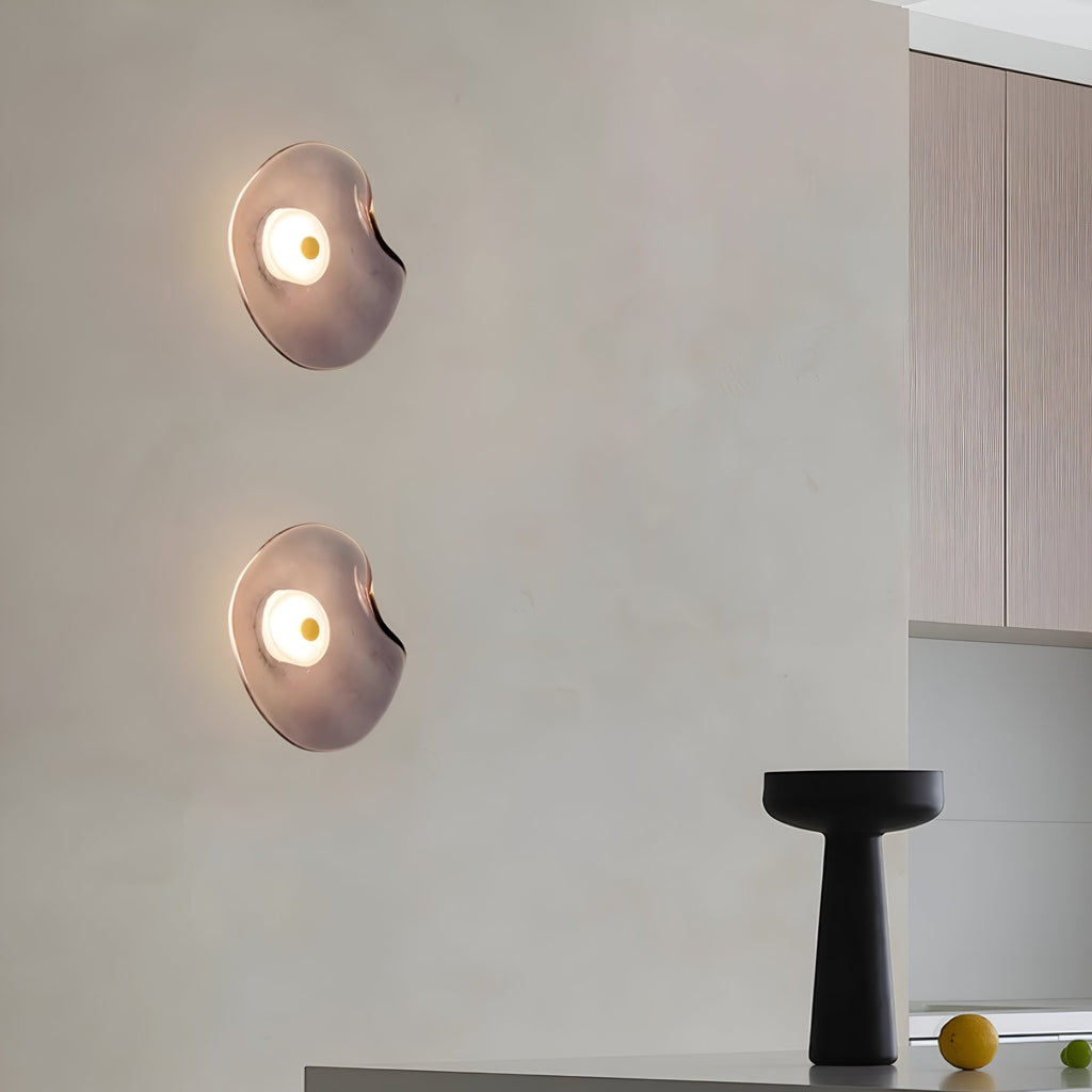 Contemporary Glass Wall Light for Living Room and Bedroom — Greenwich Home & Living
