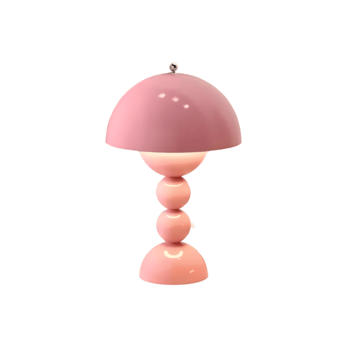 Modern Matte Metal Table Lamp for Living Room and Bedroom in Pink — Greenwich Home & Living