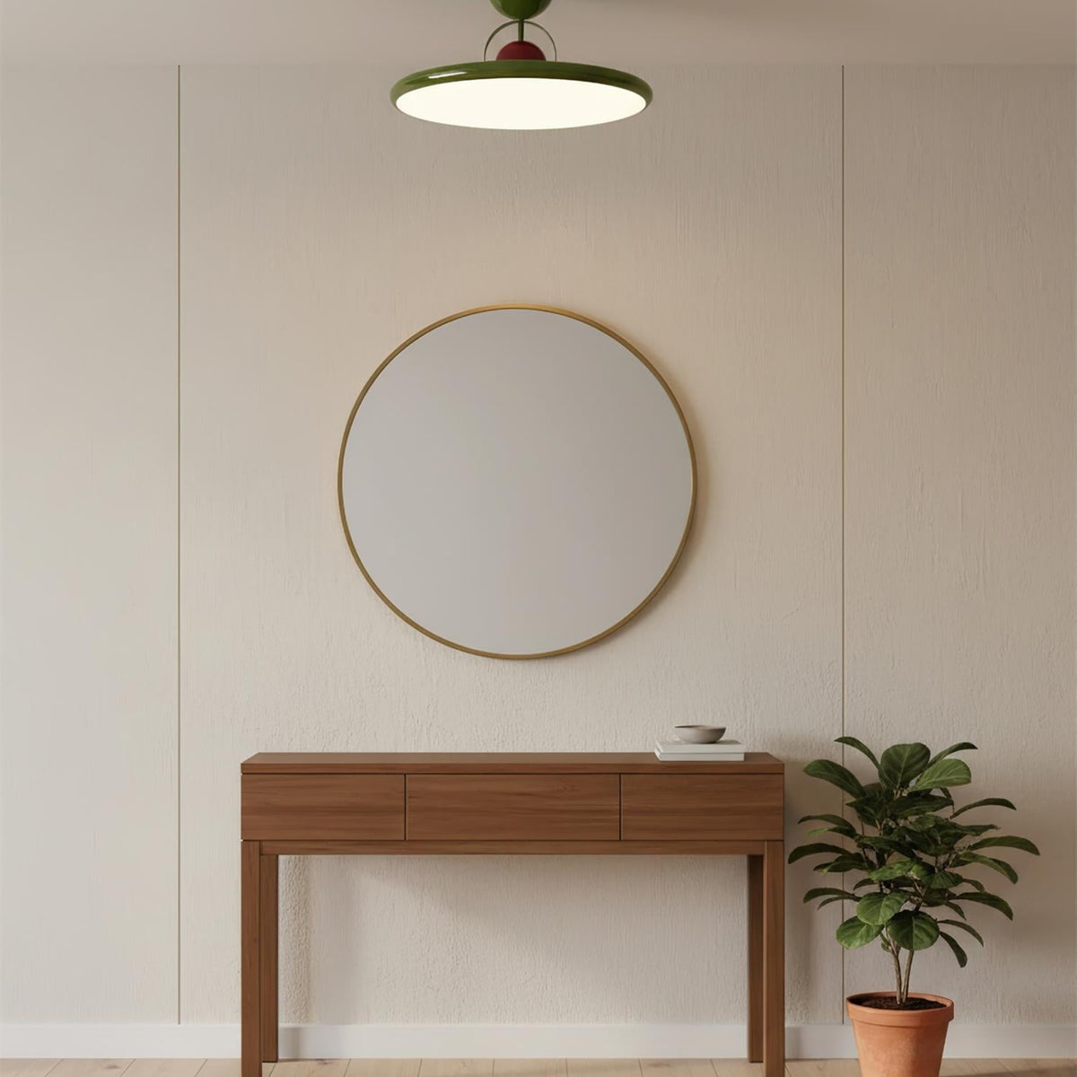Retro Iron and Acrylic Semi-Flush Ceiling Light With Dimmable Color — Greenwich Home & Living