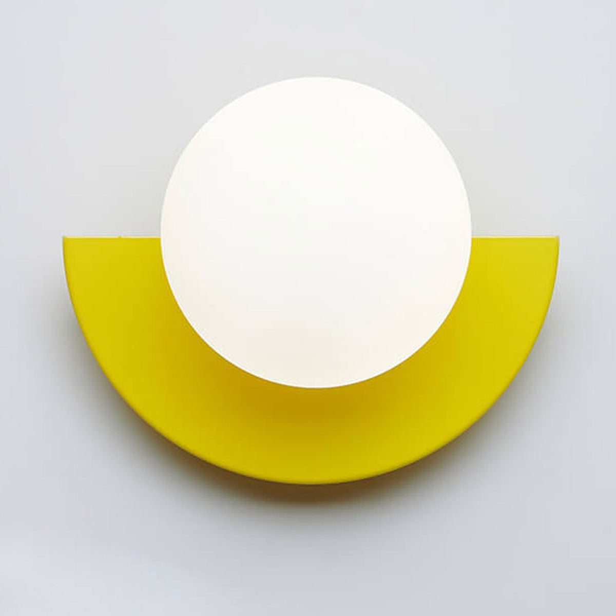 Modern Metal Wall Sconce for Living Room and Bedroom in Yellow — Greenwich Home & Living