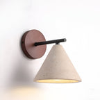 Modern Travertine and Walnut Wall Light With Warm LED Glow in Warm White — Greenwich Home & Living