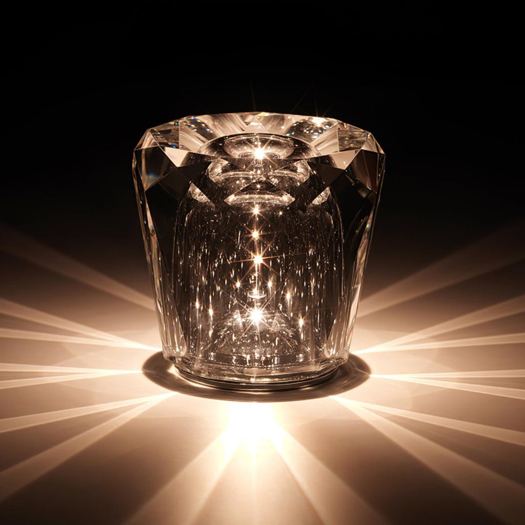 Modern Crystal Table Lamp With Warm Glow For Living Room and Bedroom — Greenwich Home & Living