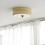 Retro Glass Flush Mount Ceiling Light With Adjustable Color Temperature — Greenwich Home & Living