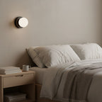 Minimalist Metal Glass Wall Light With Warm White Glow — Greenwich Home & Living
