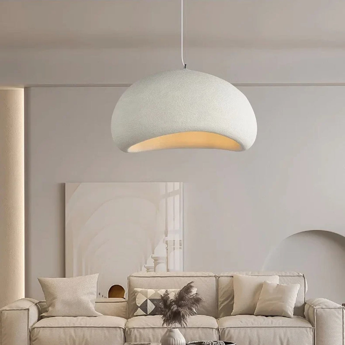 Minimalist Polystyrene Pendant Light for Living Room and Dining Room — Greenwich Home & Living