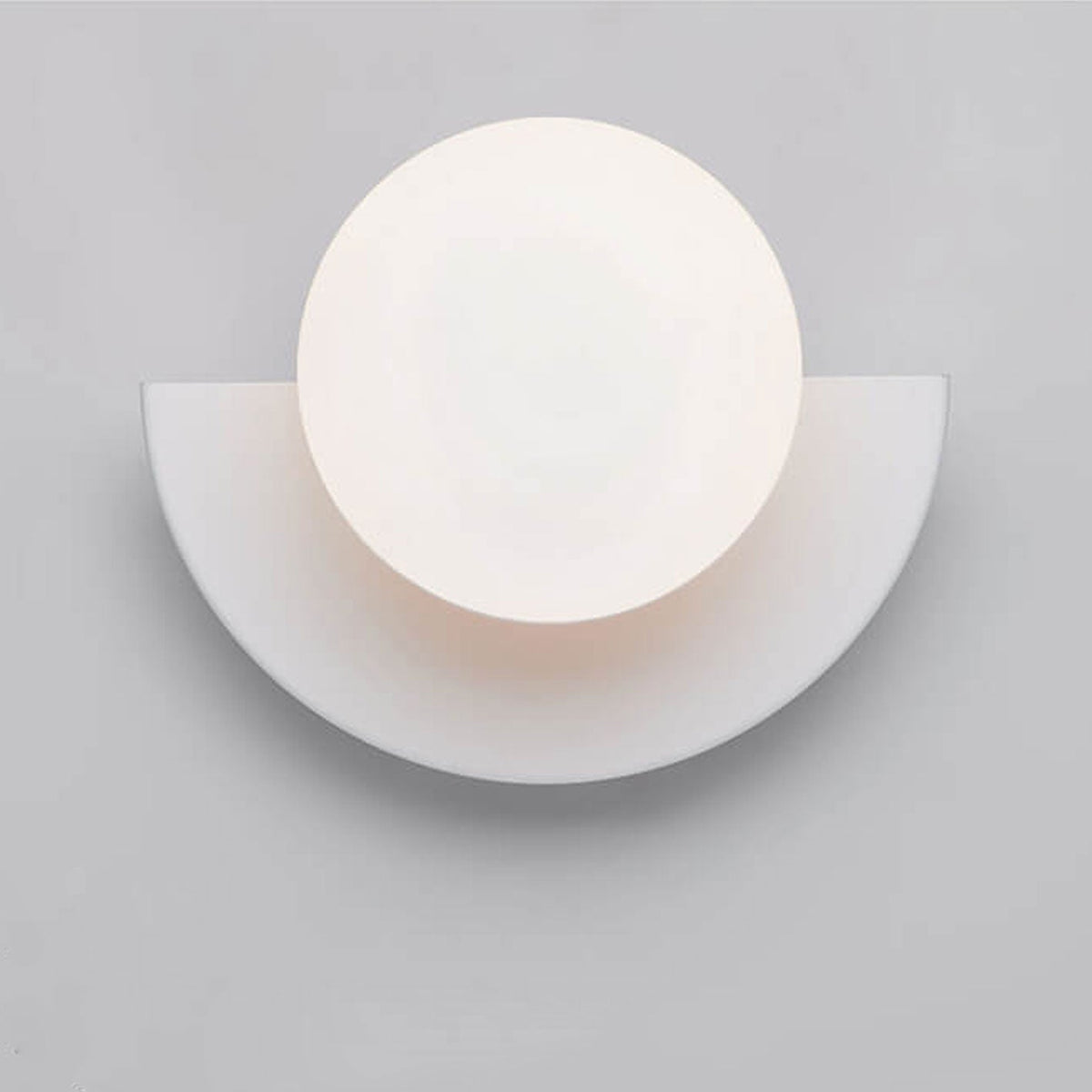 Modern Metal Wall Sconce for Living Room and Bedroom in White — Greenwich Home & Living
