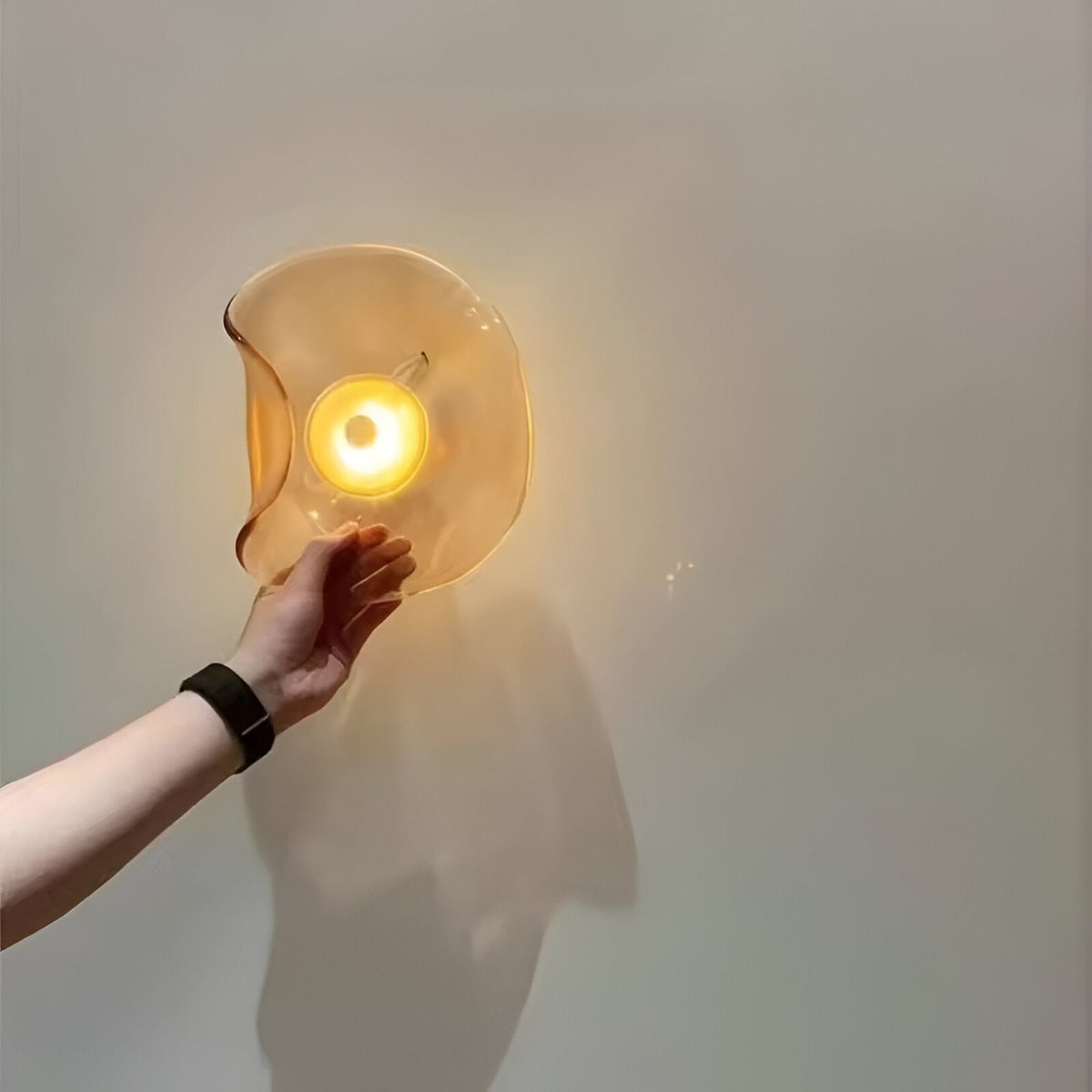 Contemporary Glass Wall Light for Living Room and Bedroom — Greenwich Home & Living