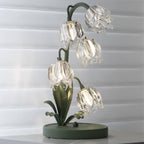 Contemporary Glass Table Lamp With USB Power for Living Room and Bedroom — Greenwich Home & Living