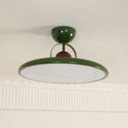 Retro Iron and Acrylic Semi-Flush Ceiling Light With Dimmable Color — Greenwich Home & Living