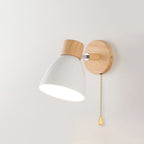 Scandinavian Wood Wall Light for Living Room and Bedroom in White — Greenwich Home & Living