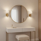 Contemporary Iron and Glass Wall Light With Dual Color Temperature — Greenwich Home & Living