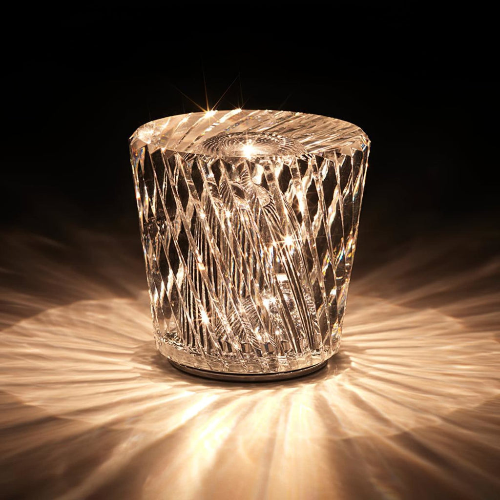 Modern Crystal Table Lamp With Warm Glow For Living Room and Bedroom — Greenwich Home & Living