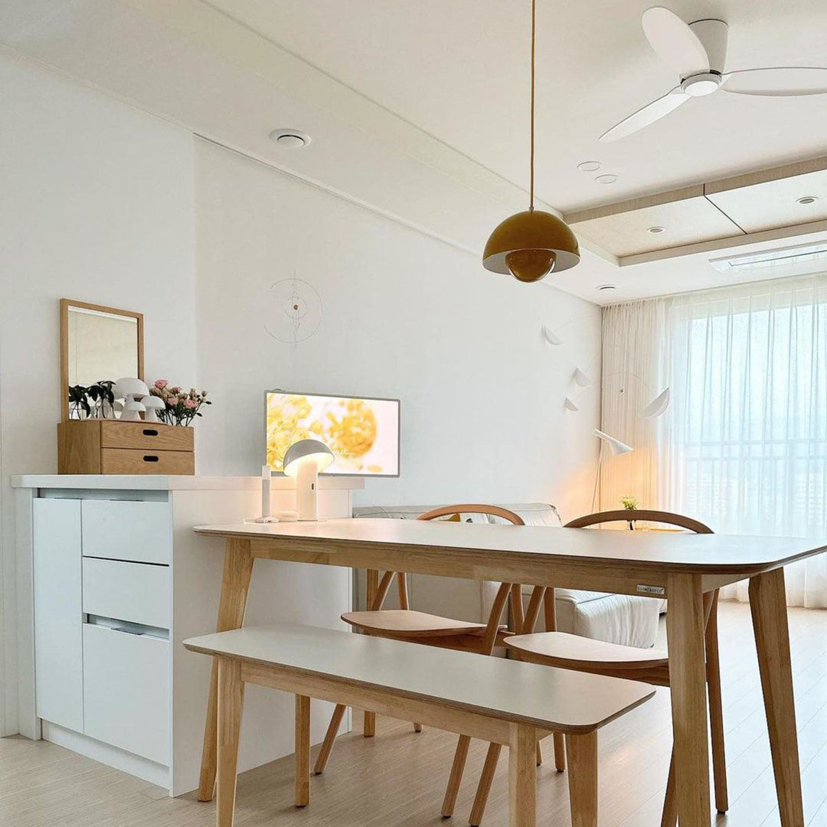 Modern Metal Pendant Light With Adjustable Color Temperature — Greenwich Home & Living