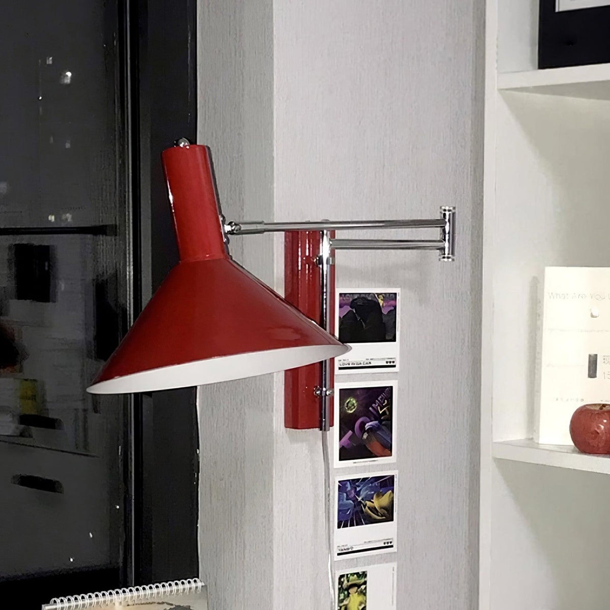 Retro Metal Wall Light With Tri-Color Lighting for Bedroom — Greenwich Home & Living