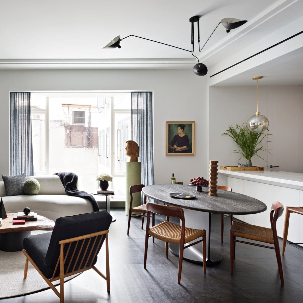 Modern Linear Metal Ceiling Light With Adjustable Color Temperature — Greenwich Home & Living