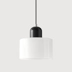 Modern Glass Pendant Light for Dining Room and Kitchen in White — Greenwich Home & Living