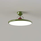 Retro Iron and Acrylic Semi-Flush Ceiling Light With Dimmable Color in Green — Greenwich Home & Living