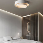 Minimalist Metal Flush Mount Ceiling Light With Bright Daylight LED — Greenwich Home & Living