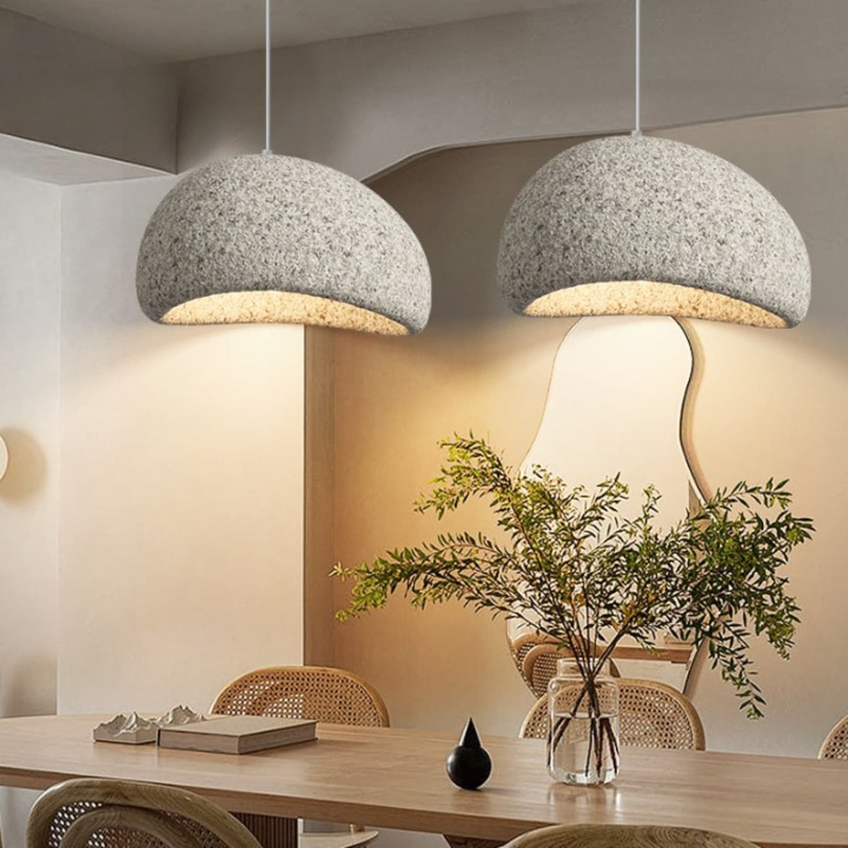 Minimalist Polystyrene Pendant Light for Living Room and Dining Room — Greenwich Home & Living