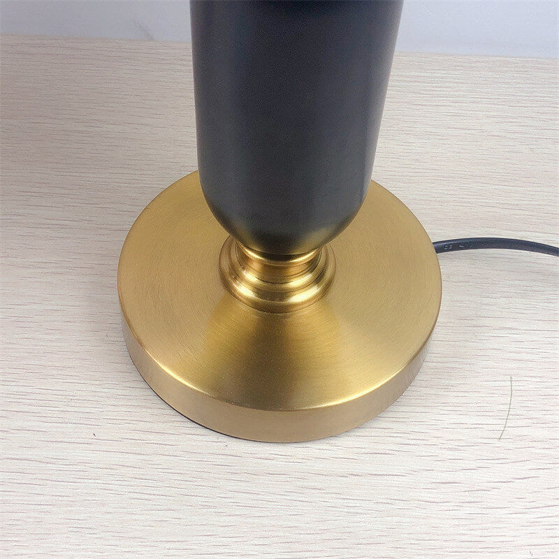 Modern Metal Pleated Table Lamp With Warm Daylight Glow — Greenwich Home & Living