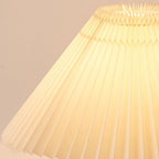 Scandinavian Wood Table Lamp With Fabric Shade — Greenwich Home & Living