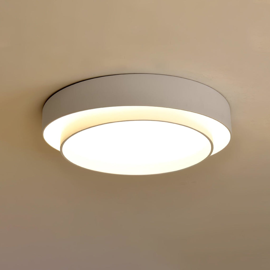 Minimalist Metal Flush Mount Ceiling Light With Bright Daylight LED — Greenwich Home & Living