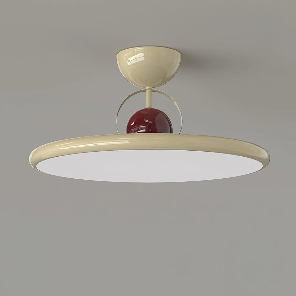 Retro Iron and Acrylic Semi-Flush Ceiling Light With Dimmable Color — Greenwich Home & Living