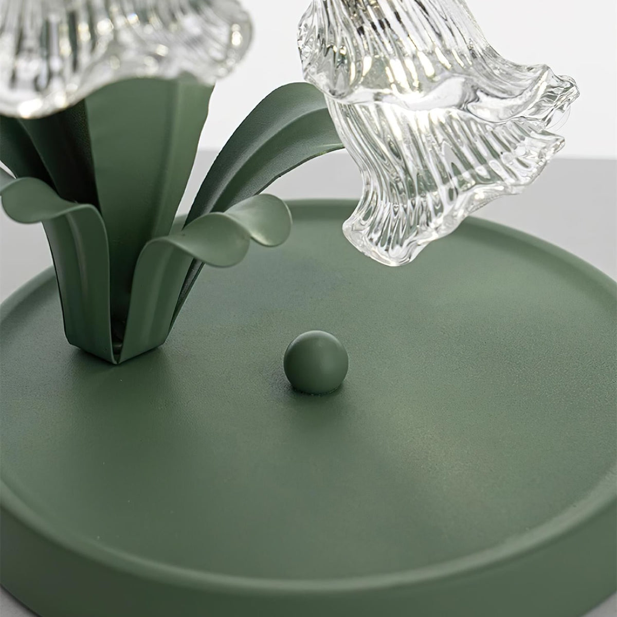 Contemporary Glass Table Lamp With USB Power for Living Room and Bedroom — Greenwich Home & Living