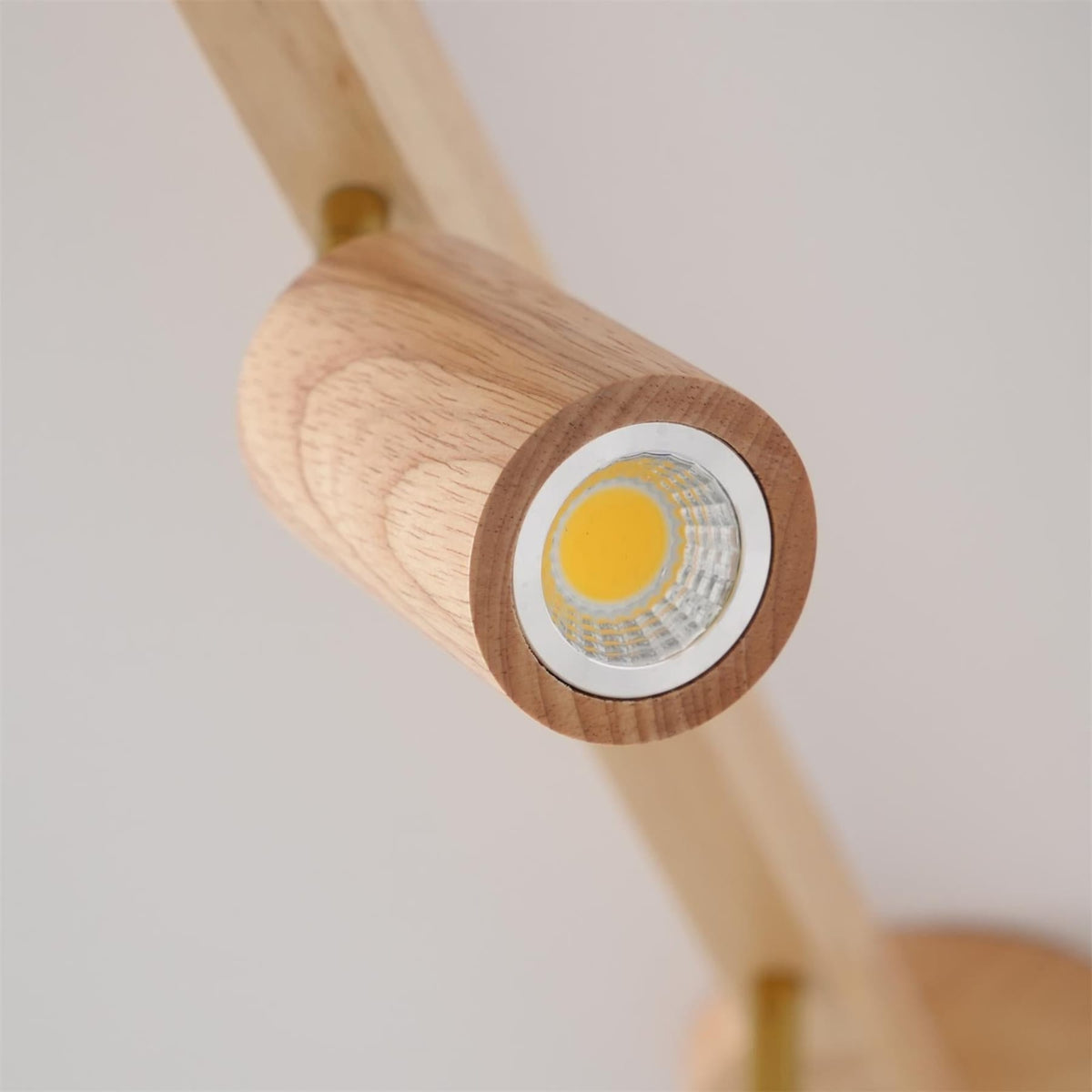 Modern Linear Walnut Wood Ceiling Light With Selectable Color Temperature — Greenwich Home & Living