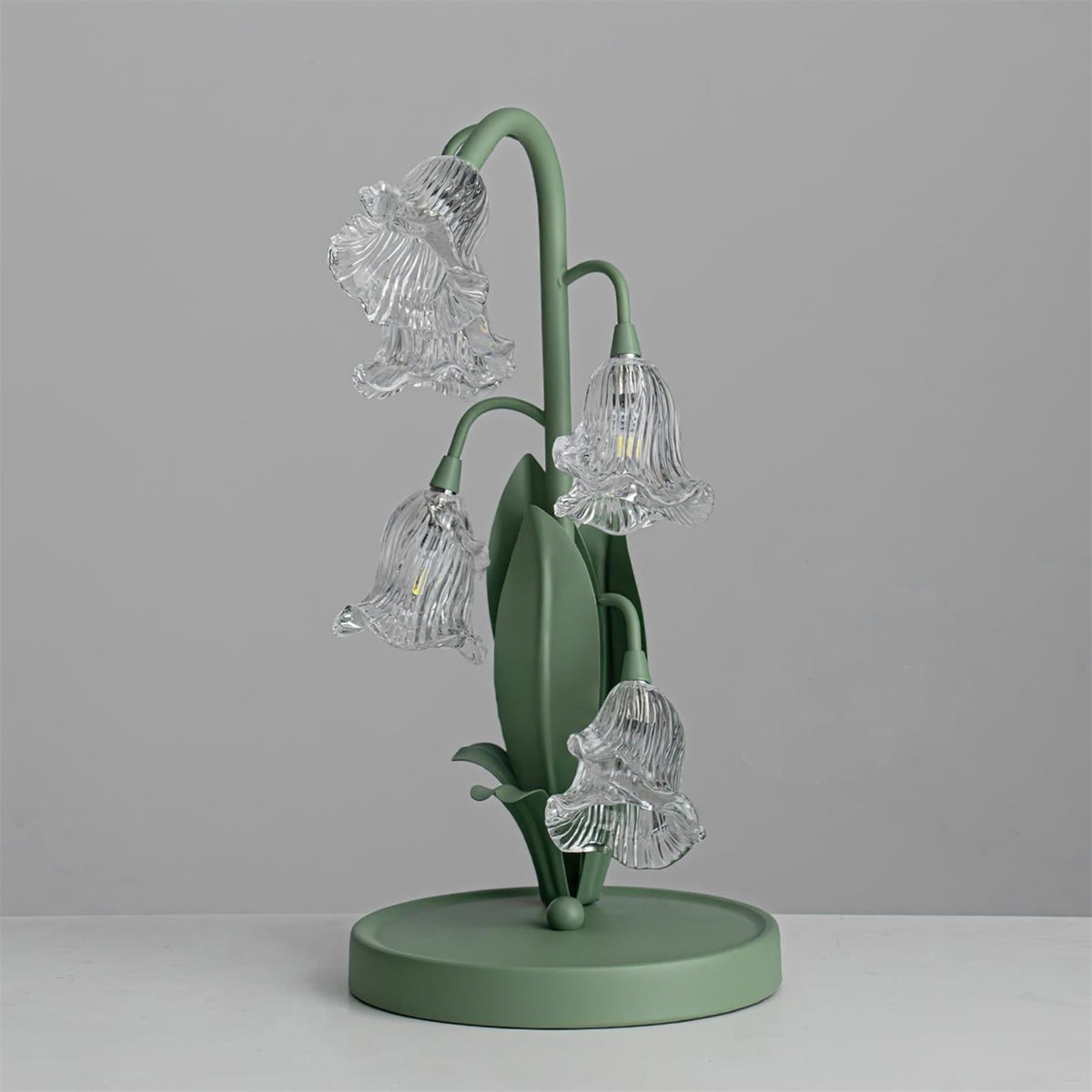 Contemporary Glass Table Lamp With USB Power for Living Room and Bedroom — Greenwich Home & Living