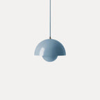 Modern Metal Pendant Light With Adjustable Color Temperature in Blue — Greenwich Home & Living