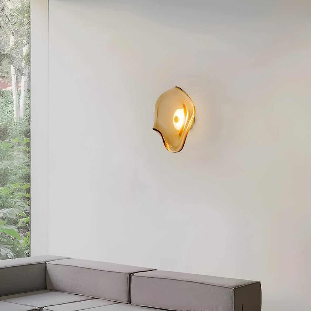 Contemporary Glass Wall Light for Living Room and Bedroom — Greenwich Home & Living