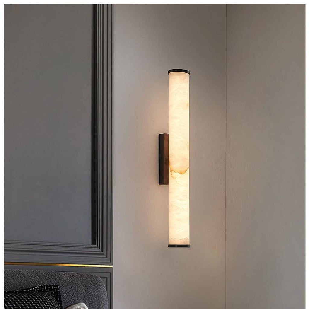Contemporary Copper and Marble Wall Light for Living Room and Bedroom — Greenwich Home & Living