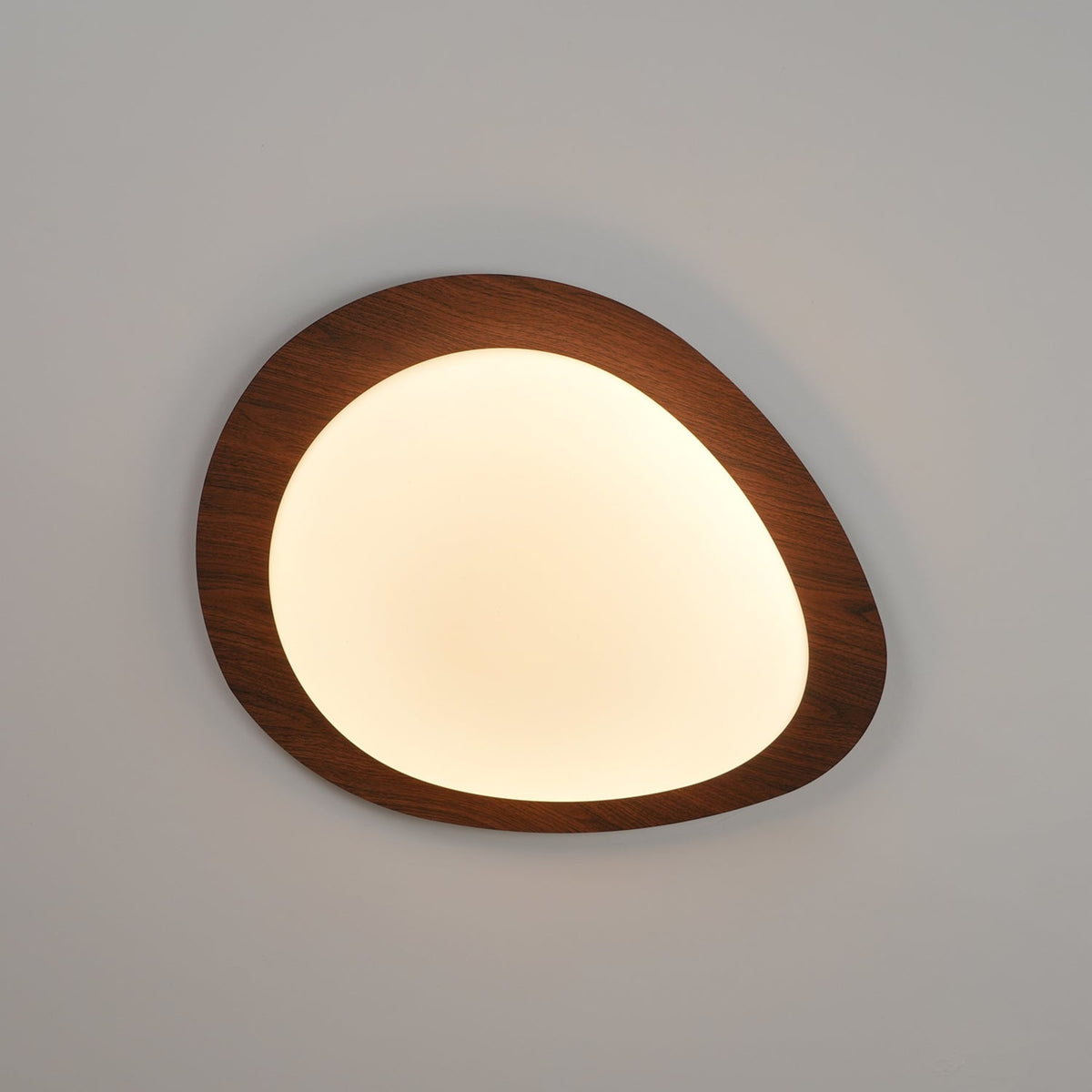 Scandinavian Wood Flush Mount Ceiling Light With Adjustable Color Temperature — Greenwich Home & Living