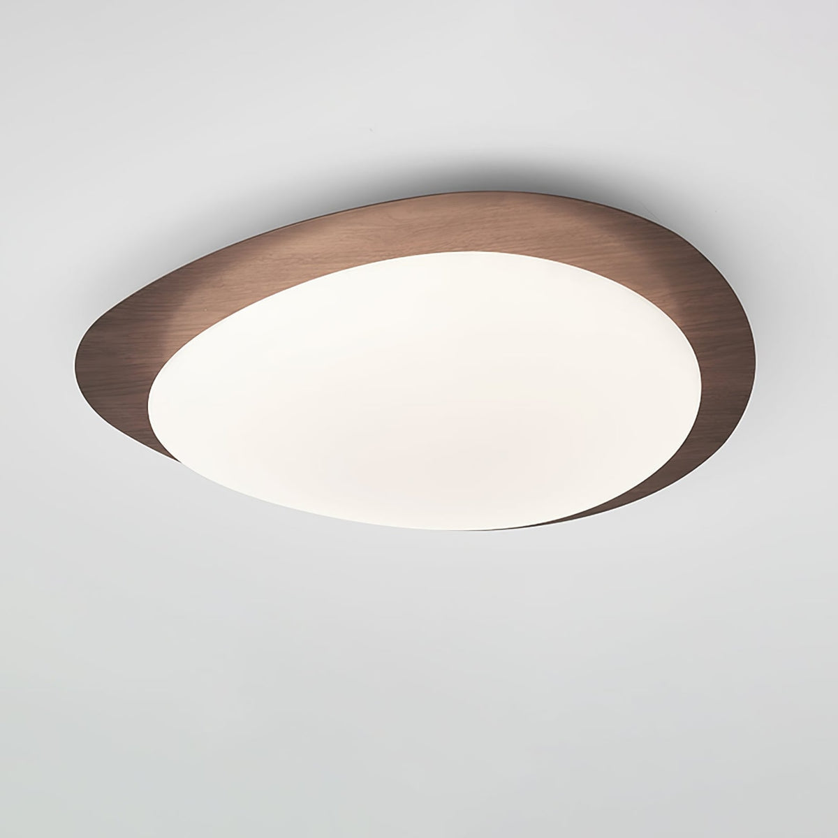 Scandinavian Wood Flush Mount Ceiling Light With Adjustable Color Temperature — Greenwich Home & Living