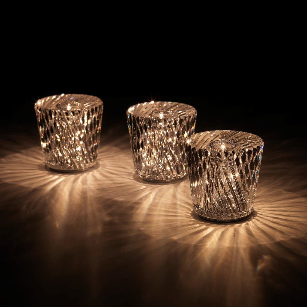Modern Crystal Table Lamp With Warm Glow For Living Room and Bedroom — Greenwich Home & Living