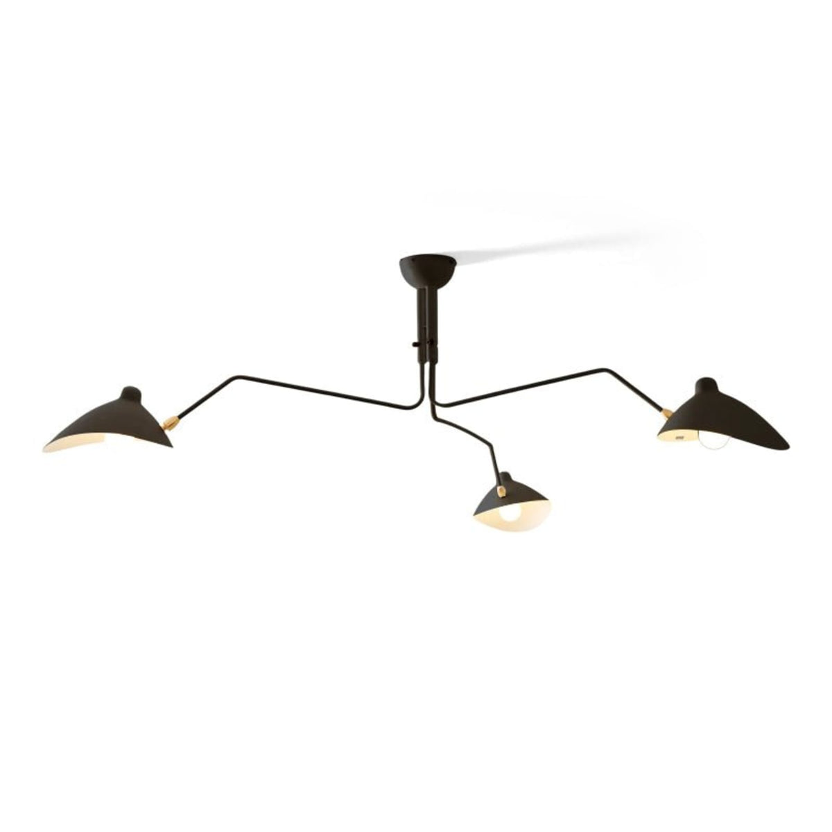Modern Linear Metal Ceiling Light With Adjustable Color Temperature in Black — Greenwich Home & Living